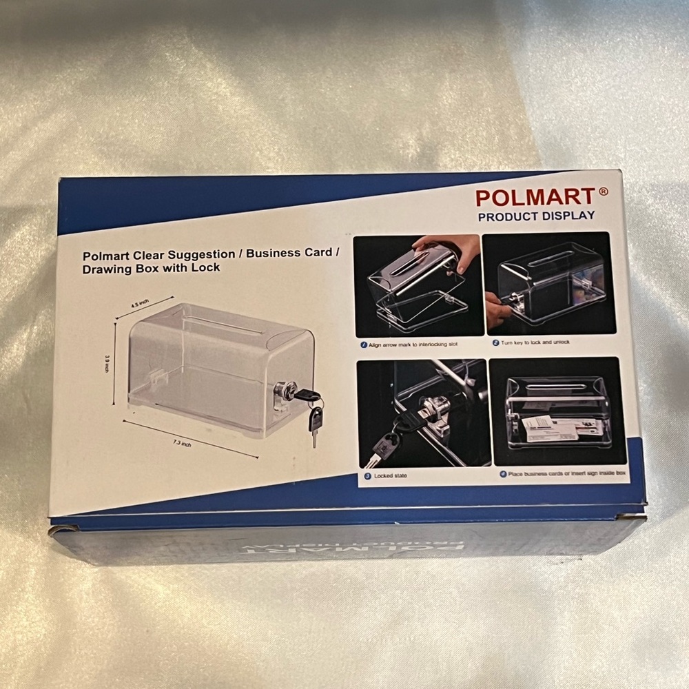 Polmart Clear Box with Lock